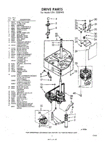 03 - Drive parts for Whirlpool Washer LFA5300W0 / from AppliancePartsPros.com