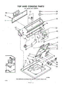 04 - Top And Console parts for Whirlpool Washer LFA5300W0 / from AppliancePartsPros.com