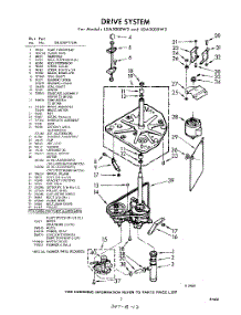 03 - Drive parts for Whirlpool Washer LDA3005W3 / from AppliancePartsPros.com