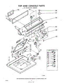 04 - Top And Console parts for Whirlpool Washer LFA5300W1 / from AppliancePartsPros.com