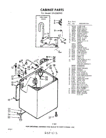 02 - Cabinet parts for Whirlpool Washer LFA5380W0 / from AppliancePartsPros.com