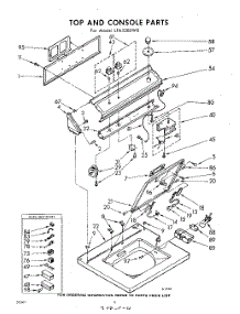 04 - Top And Console parts for Whirlpool Washer LFA5380W0 / from AppliancePartsPros.com