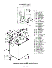 02 - Cabinet parts for Whirlpool Washer LFA5380W1 / from AppliancePartsPros.com