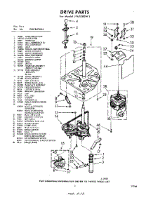 03 - Drive parts for Whirlpool Washer LFA5380W1 / from AppliancePartsPros.com