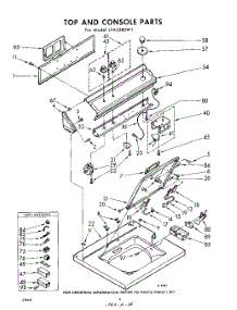 04 - Top And Console parts for Whirlpool Washer LFA5380W1 / from AppliancePartsPros.com