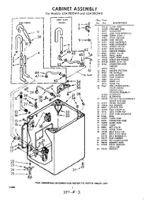 02 - Cabinet parts for Whirlpool Washer LDA3805W0 / from AppliancePartsPros.com