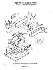 04 - Top And Console parts for Whirlpool Washer LDA3805W0 / from AppliancePartsPros.com
