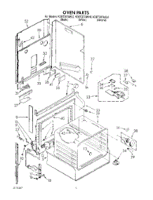 07 - Oven, Literature parts for Kitchenaid Range KDDT207ABL0 / from AppliancePartsPros.com