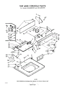04 - Top And Console parts for Whirlpool Washer LDA4000W0 / from AppliancePartsPros.com