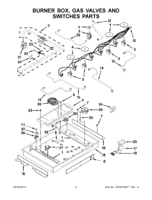02 - Burner Box, Gas Valves And Switches Parts parts for Kitchenaid Cooktop KFGU706VSS03 / from AppliancePartsPros.com