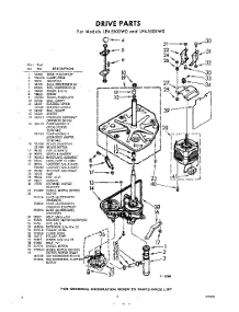 03 - Drive parts for Whirlpool Washer LFA5500W0 / from AppliancePartsPros.com