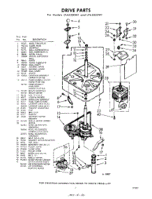 03 - Drive parts for Whirlpool Washer LFA5500W1 / from AppliancePartsPros.com