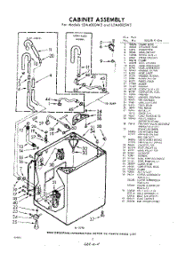 02 - Cabinet parts for Whirlpool Washer LDA4000W2 / from AppliancePartsPros.com