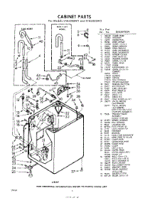 02 - Cabinet parts for Whirlpool Washer LFA5500W2 / from AppliancePartsPros.com