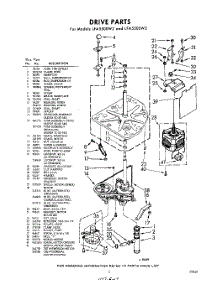 03 - Drive parts for Whirlpool Washer LFA5500W2 / from AppliancePartsPros.com