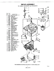 03 - Drive parts for Whirlpool Washer LDA4000W3 / from AppliancePartsPros.com