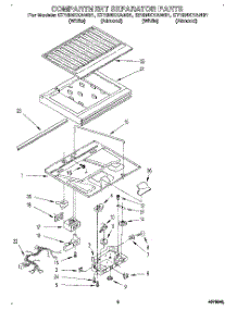 03 - Compartment Separator parts for Whirlpool Refrigerator ET18NKXAN01 / from AppliancePartsPros.com