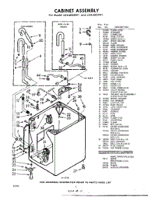 02 - Cabinet parts for Whirlpool Washer LDA4005W1 / from AppliancePartsPros.com
