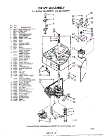 03 - Drive parts for Whirlpool Washer LDA4005W1 / from AppliancePartsPros.com