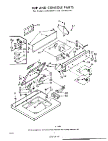 04 - Top And Console parts for Whirlpool Washer LDA4005W1 / from AppliancePartsPros.com