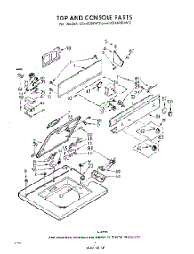 04 - Top And Console parts for Whirlpool Washer LDA4005W2 / from AppliancePartsPros.com