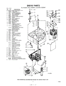 03 - Drive parts for Whirlpool Washer LFA5520W1 / from AppliancePartsPros.com