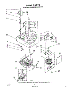 04 - Drive parts for Whirlpool Washer LHA3800W0 / from AppliancePartsPros.com