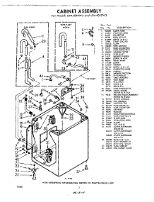 02 - Cabinet parts for Whirlpool Washer LDA4005W3 / from AppliancePartsPros.com