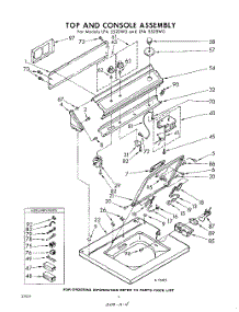 04 - Top And Console parts for Whirlpool Washer LFA5525W0 / from AppliancePartsPros.com