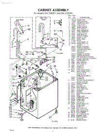 02 - Cabinet parts for Whirlpool Washer LFA5525W1 / from AppliancePartsPros.com