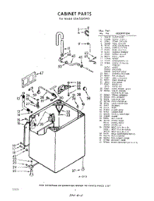 02 - Cabinet parts for Whirlpool Washer LDA5300W0 / from AppliancePartsPros.com
