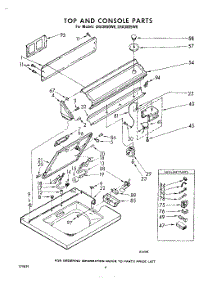 06 - Top And Console parts for Whirlpool Washer LHA3805W0 / from AppliancePartsPros.com