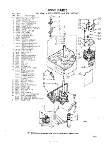 03 - Drive parts for Whirlpool Washer LFA5530W0 / from AppliancePartsPros.com