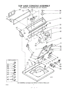 04 - Top And Console parts for Whirlpool Washer LFA5530W0 / from AppliancePartsPros.com