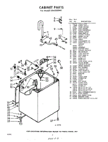 02 - Cabinet parts for Whirlpool Washer LDA5300W1 / from AppliancePartsPros.com