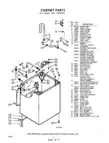 02 - Cabinet parts for Whirlpool Washer LDA5300W2 / from AppliancePartsPros.com