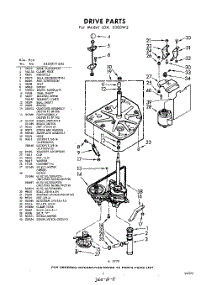 03 - Drive parts for Whirlpool Washer LDA5300W2 / from AppliancePartsPros.com