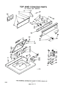 04 - Top And Console parts for Whirlpool Washer LDA5300W2 / from AppliancePartsPros.com