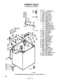 02 - Cabinet parts for Whirlpool Washer LDA5300W3 / from AppliancePartsPros.com