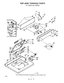 04 - Top And Console parts for Whirlpool Washer LDA5300W3 / from AppliancePartsPros.com