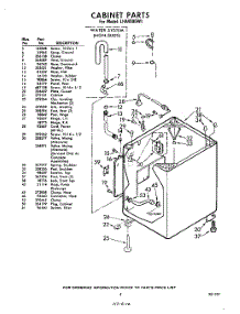05 - Cabinet parts for Whirlpool Washer LHA4000W1 / from AppliancePartsPros.com