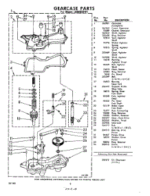 08 - Gear Case parts for Whirlpool Washer LHA4000W1 / from AppliancePartsPros.com