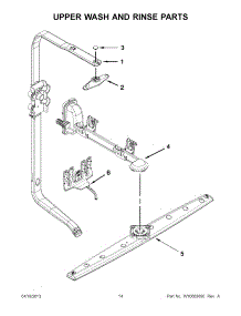 07 - Upper Wash And Rinse Parts parts for Kitchenaid Dishwasher KDFE454CSS0 / from AppliancePartsPros.com