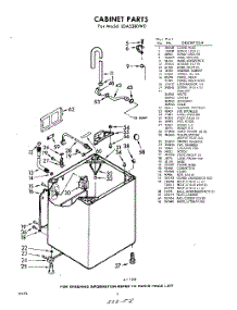 02 - Cabinet parts for Whirlpool Washer LDA5380W0 / from AppliancePartsPros.com