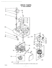 04 - Drive parts for Whirlpool Washer LHA5300W0 / from AppliancePartsPros.com