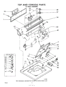06 - Top And Console parts for Whirlpool Washer LHA5300W0 / from AppliancePartsPros.com