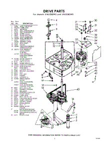03 - Drive parts for Whirlpool Washer LFA5580W0 / from AppliancePartsPros.com