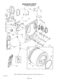 03 - Section parts for Whirlpool Dryer LE4900XTG0 / from AppliancePartsPros.com