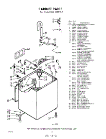 02 - Cabinet parts for Whirlpool Washer LDA5380W2 / from AppliancePartsPros.com