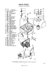 03 - Drive parts for Whirlpool Washer LDA5380W2 / from AppliancePartsPros.com